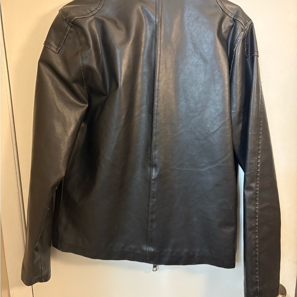 American Rag Black Faux Leather Jacket - Picture 2 of 3